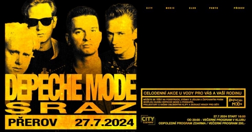 Plakát: Sraz fanoušků Depeche Mode, Přerov, 27.07.2024