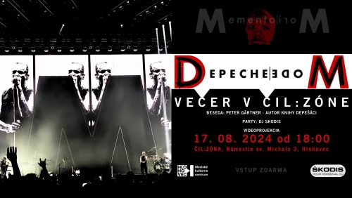 Plakát: Depeche Mode večer v ČIL:ZÓNE, Hlohovec, 17.08.2024