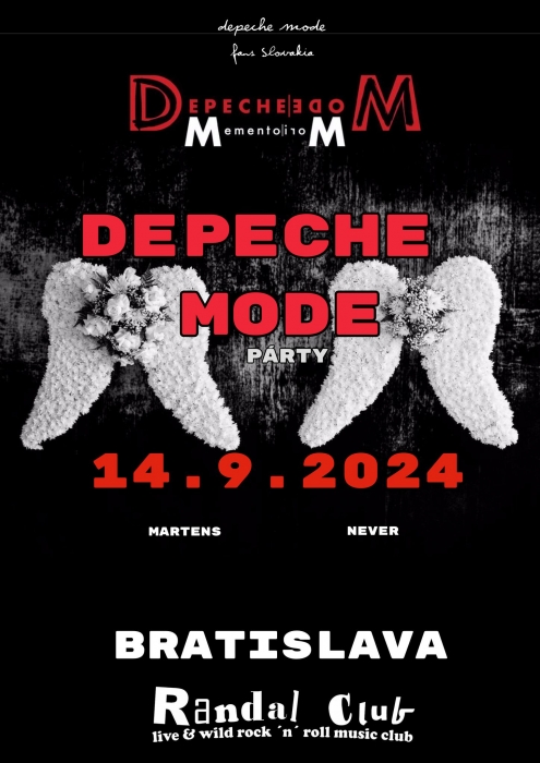 Plakát: Depeche Mode Party, Bratislava, 14.09.2024