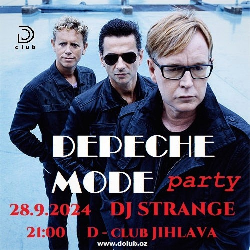 Plakát: Depeche Mode Party, Jihlava, 28.9.2024