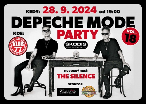 Plakát: Depeche Mode Party vol.18, Banská Bystrica, 28.09.2024