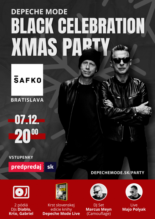 Plakát: Black Celebration Xmas: Depeche Mode Party, Bratislava, 7.12.2024