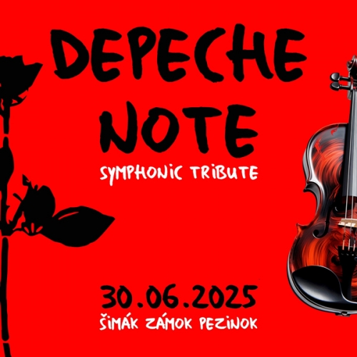 Plakát: Depeche Note – Symphonic Tribute na zámku, Pezinok, 30.06.2025